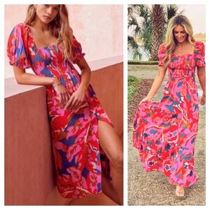 Mister Zimi Keira Midi Dress in the Sugar Maple print Size 4